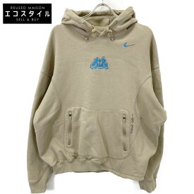 NIKE ナイキ ×Offwhite 22SS DN1760-247 FLCフーディパーカー トップス M ベージュ メンズ 【中古】