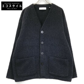 OUR LEGACY アワーレガシー M4206CBM ブラック Vネックカーディガン トップス 52 ブラック メンズ 【中古】