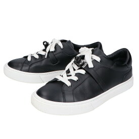 HERMES エルメス 【美品】デイ スニーカー シューズ 38 ブラック レディース 【中古】