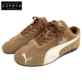 PUMA プーマ 新品同様 SPEEDCAT ARCHIVE スニーカー シューズ レディース ブラウン 24cm 398847-02 25年 シューズ 5(UK) ブラウン レディース 【中古】