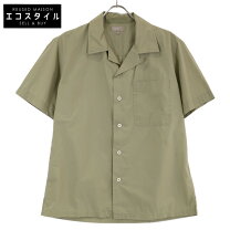 マーガレットハウエル MHL ワークシャツ 半袖 カーキ 中古】 23AW MHL 