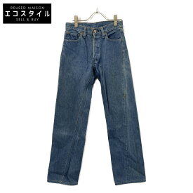 LEVI‘S リーバイス 66後期 ボタン裏6 スモールe 均等V 黒カン 501 デニムパンツ ボトムス W29L34 ブルー メンズ 【中古】