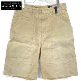 FENDI フェンディ 23年製 FB0968 AR96 ベージュ ワークペインター バミューダキャンバス ハーフパンツ ボトムス 48 ベージュ メンズ 【中古】