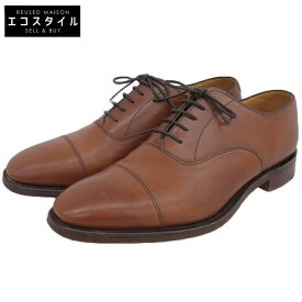 Loake ローク レザー 内羽根ストレートチップ シューズ メンズ ブラウン 7 シューズ 7 ブラウン メンズ 【中古】