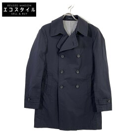 TAGLIATORE タリアトーレ 【Brilla別注】 ネイビー CHARLIE チャーリー ダブル ロングPコート コート 48 ネイビー メンズ 【中古】