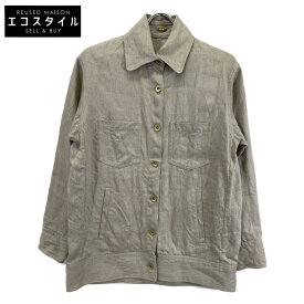 MUSE ミューズ ベージュ LINEN CHINO Gジャケット ジャケット F ベージュ レディース 【中古】