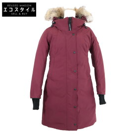 CANADA GOOSE カナダグース 新品同様 国内正規 3821LA シャーブルック パーカ ジャケット XS ボルドー レディース 【中古】
