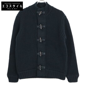 GUCCI グッチ ブラック 327504 ダッフルニットカーディガン トップス M ネイビー レディース 【中古】