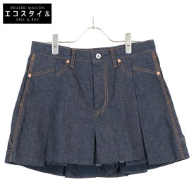 sacai サカイ 25-07720 25年 インディゴ Denim Mix Shorts デニムミニショーツ ボトムス 3 インディゴ レディース 【中古】