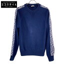 DIOR ディオール 【国内正規】943M672AT072 オブリークライン クルーネック ニットセーター/ トップス XS ネイビー メ…