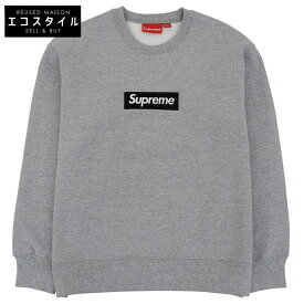 Supreme シュプリーム 美品 Box Logo Crewneck スウェット トップス メンズ グレー M 22FW トップス M グレー メンズ 【中古】