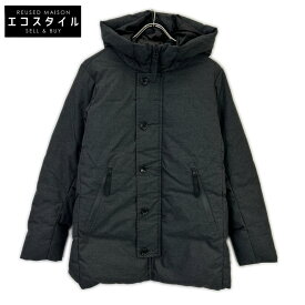 nano universe ナノユニバース 668-0114002 チャコール 河田フェザー コーティングロングダウン コート S チャコール メンズ 【中古】