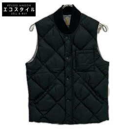 Rocky Mountain Featherbed ロッキーマウンテンフェザーベッド ブラック キルティングダウンベスト ベスト 36 ブラック メンズ 【中古】