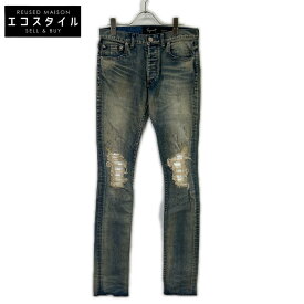FAGASSENT ファガッセン ブルー STEPHANE BLOW ダメージスキニーパンツ ボトムス 26 ブルー メンズ 【中古】