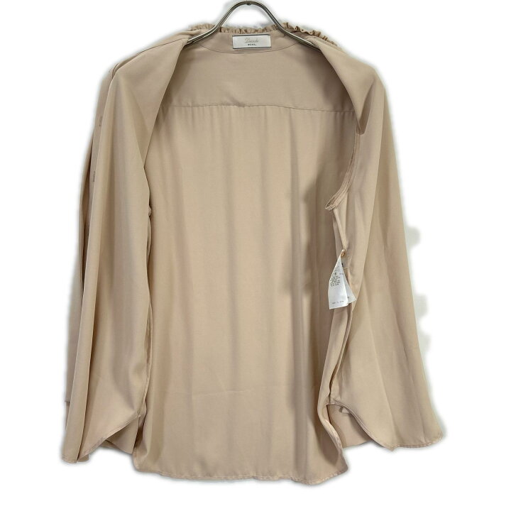 楽天市場】BEIGE ベイジ ベージュ EVA ボウタイロングスリーブブラウス 