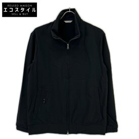 giab's ARCHIVIO ジャブスアルキヴィオ 23A PUCCINO スタンドカラー トラックジャケット ジャケット 46 ブラック メンズ 【中古】