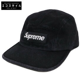 Supreme シュプリーム 【美品/25SS】Denim Camp Cap ボックスロゴ デニムキャンプ キャップ/ 帽子 ブラック メンズ 【中古】