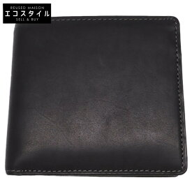 SOMES SADDLE ソメスサドル 【新品同様】FE-32 BK フェル 二つ折り財布 二つ折り財布（小銭入れあり） ブラック メンズ 【中古】
