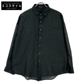 TICCA ティッカ TBES-082 ブラック シアー ドットエンブロイダリーシャツ トップス F ブラック レディース 【中古】
