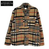 BURBERRY/バーバリー ノバチェックシャツ 刺繍ロゴ入りシャツ 
