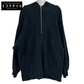 icebreaker アイスブレーカー ブラック メリノブレンド 800 リアルフリース クラシック パイル LS ジップフーディー トップス L ブラック メンズ 【中古】