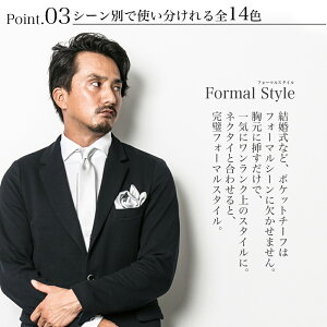 楽天市場 ネクタイ ポケットチーフ セット 結婚式 フォーマル ブランド 日本製 無地 京都シルク100 全18柄 スタイルイコール