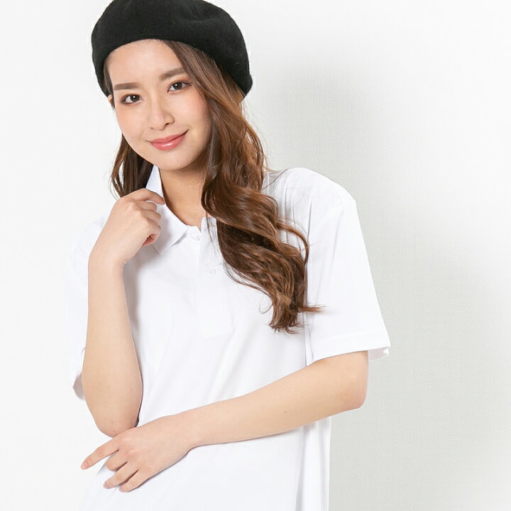楽天市場 ポロシャツ レディース メンズ ユニセックス かわいい 半袖 ドライ 吸水 速乾 大きいサイズ 制服 ユニフォーム 仕事 クールビズ 介護 スポーツ ゴルフ カジュアル オシャレ ネイビー 白 黒 父の日 スタイルイコール