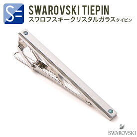 ネクタイピン （ タイピン ・ タイバー ） ダブルサイド メンズ シンプル 結婚式 ノー ブランド スワロフスキー入 TW803