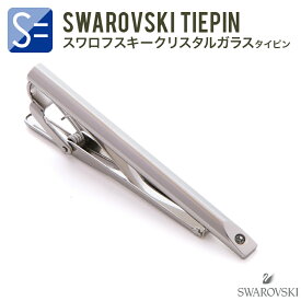 ネクタイピン （ タイピン ・ タイバー ） カットエッジ メンズ シンプル 結婚式 ノー ブランド スワロフスキー入 TW807