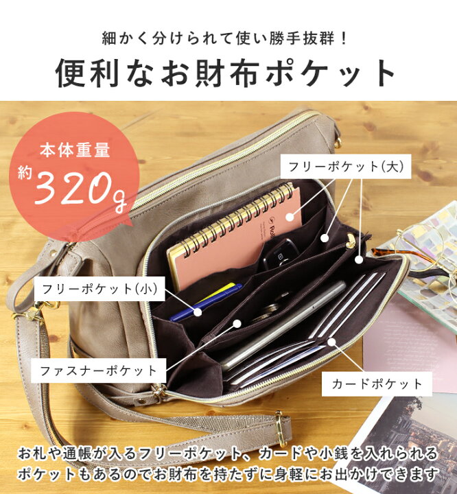楽天市場】お財布ショルダー ショルダーバッグ レディース 斜めがけ 