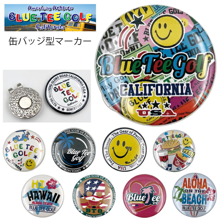 楽天市場】BLUE TEE GOLF ブルーティーゴルフ 日本製 缶バッジ風 