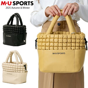 【店内全品ポイント10倍&クーポン割引!10/31(金)9:59迄】2025年 秋冬新作 MU SPORTS MUスポーツ ゴルフ カートバッグ カートポーチ ラウンドポーチ レディース MU25AW プレゼント