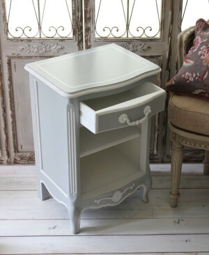 【予約注文品】カントリーコーナー【CountryCorner】Gustavienコレクション【ナイトテーブル引き出し&シェルフ】ベッドサイドテーブルフレンチカントリーシャビーシックフランス送料無料