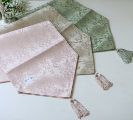 テーブルランナー 撥水加工 テーブルセンター 薔薇柄 花柄 高級 はっ水 ダマスクローズ 150 目隠しカバー（32×150) 花柄 はっ水 テーブルマット ダマスク柄 はっ水加工 汚れ防止 おしゃれ モダン 和風 クラシック ヨーロピアン ロココ調