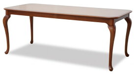 ダイニングテーブル 6人掛け 猫脚 ブラウン テーブル 180 マホガニー ライトブラウン 6人掛けテーブル ブライトン 茶色 ネコ脚 クイーンアン様式 ヨーロピアン アンティーク調 クラシカル ネコ脚 輸入家具 クラシック アンティーク 高級家具