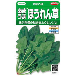 野菜の種 実咲野菜3413 あまうまほうれん草まほろば サカタのタネ