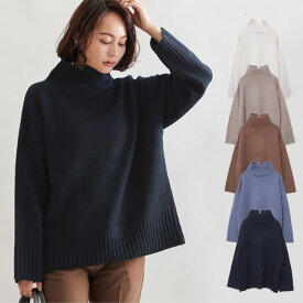 楽天市場 キャメル カラーブルー ニット セーター トップス レディースファッションの通販