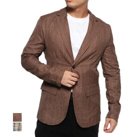 楽天市場 テーラードジャケット チェック カラーブラウン コート ジャケット メンズファッション の通販