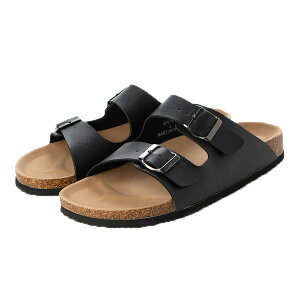 サンダル ベルトサンダル コンフォートサンダル 合皮 PUレザー 黒 シューズ 靴 メンズ ブラック ダークブラウン