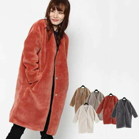 楽天市場 フェイクファー コート レディースファッション の通販