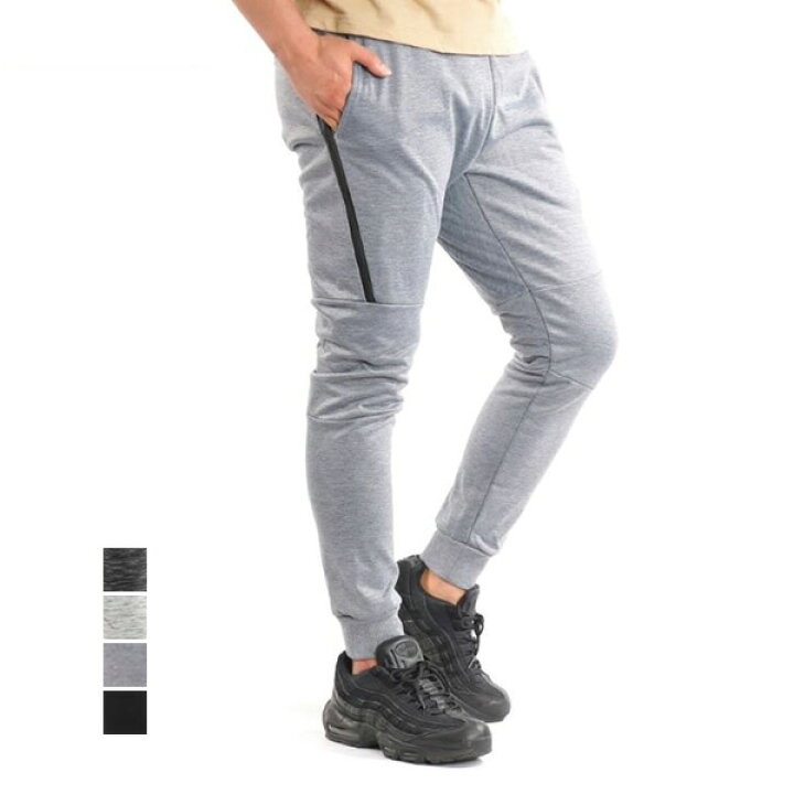 楽天市場 パンツ イージーパンツ ロングパンツ スウェット 裏フリース スキニー スリム ジップ 無地 防風加工 ストレッチ ボトムス メンズ ブラック Mixチャコール 杢グレー Mixホワイト メンズファッション Styleblockmen