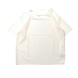 Tシャツ カットソー チュール クルーネック 無地 シアー 半袖 5分袖 トップス レディース アイボリー クリーム ブラック