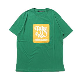 【楽天スーパーSALE】Tシャツ カットソー 半袖 プリント ロゴ クルーネック コットン ユニセックス メンズ トップス ホワイト グリーン ネイビー