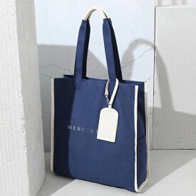 再入荷！ MERCURYDUO マーキュリーデュオ キャンバス トートバッグ キャンバストートバック 縦長トートバック 大きめトートバッグ トート バッグ 大容量 大きめ 縦長 カードケース コットン レディース 普段使い ブランド 通勤 通学 旅行 10代 20代 30代 大人 かわいい