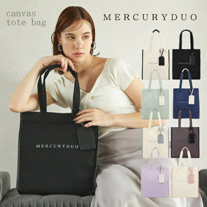 楽天市場】MERCURYDUO マーキュリーデュオ キャンバス トートバッグ  