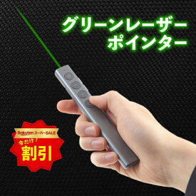 【 楽天スーパーSALE 限定20％OFF】technologic テクノロジック 「 レーザーポインター ミドリちゃんSlim 」 ポインター 緑 グリーン パワーポイント リモコン プレゼン カラス 撃退 プレゼンテーション 犬 猫 おもちゃ マウス機能付き
