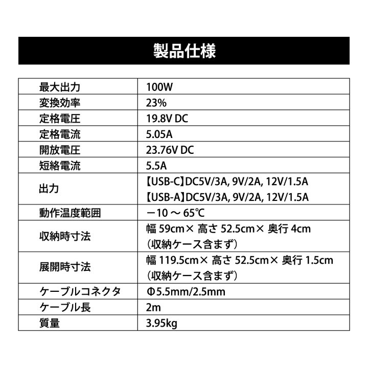 市場 送料無料 100w ソーラーパネル 403wh セット商品 Ledライト Ac2口 Usb3ポート Pd100w ポータブル電源 Styled Type C搭載