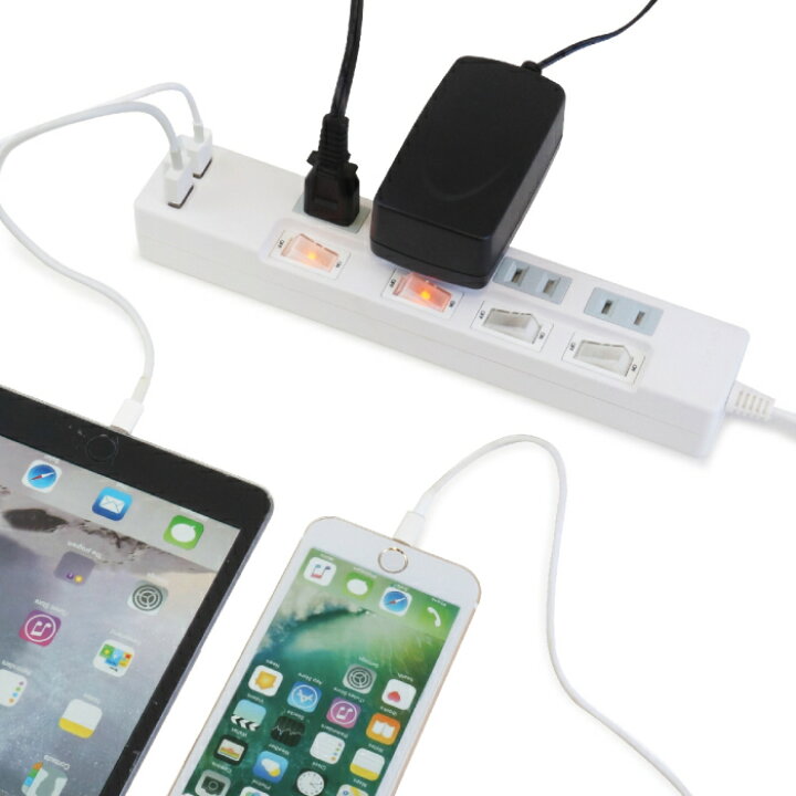 楽天市場】【あす楽対応・送料無料】STYLED USB充電付電源タップ コンセント×4口 USB×2ポート合計2.4A 電源コード2m 18ヵ月保証 雷ガード シャッター付コンセント スイングプラグ OAタップ 延長コード ホワイト STP4UA2W-2 : STYLEDmart 楽天市場店 楽天市場】【あす楽対応・送料無料】STYLED USB充電付電源タップ コンセント×4口 USB×2ポート合計2.4A 電源コード2m 18ヵ月保証 雷ガード シャッター付コンセント スイングプラグ OAタップ 延長コード ホワイト STP4UA2W-2 : STYLEDmart 楽天市場店