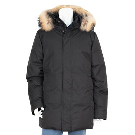 PYRENEX | ピレネックス アヌシー 送料無料 ダウンコート ビジネス PARKA フード セミロング ダックダウン 極暖 暖かい 防寒 カジュアル ナチュラルフレンチダウン 黒 フーデットラクーンファー ANNECY-ブラック メンズ ダウンジャケット