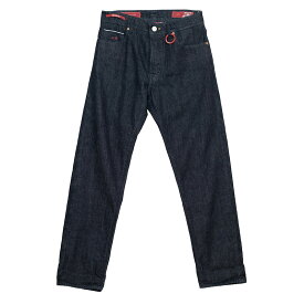 TRAMAROSSA | トラマロッサ レギュラー 生デニム ストレート 綿 美脚 ノータック ストレッチ 5ポケット 送料無料 柔らかい 製品洗い インディゴ イタリーDANTE RAW デニムインディゴストレート メンズ デニム